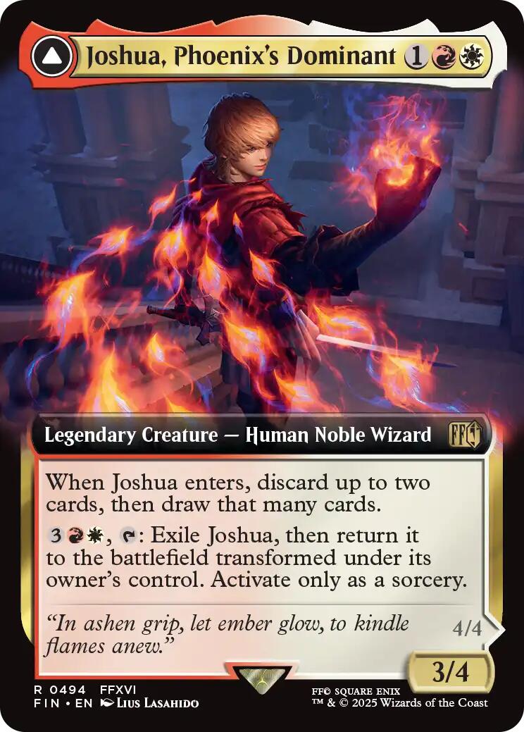Joshua, Phoenix's Dominant (Extended Art) [FINAL FANTASY] | Jomio and Rueliete's Cards and Comics