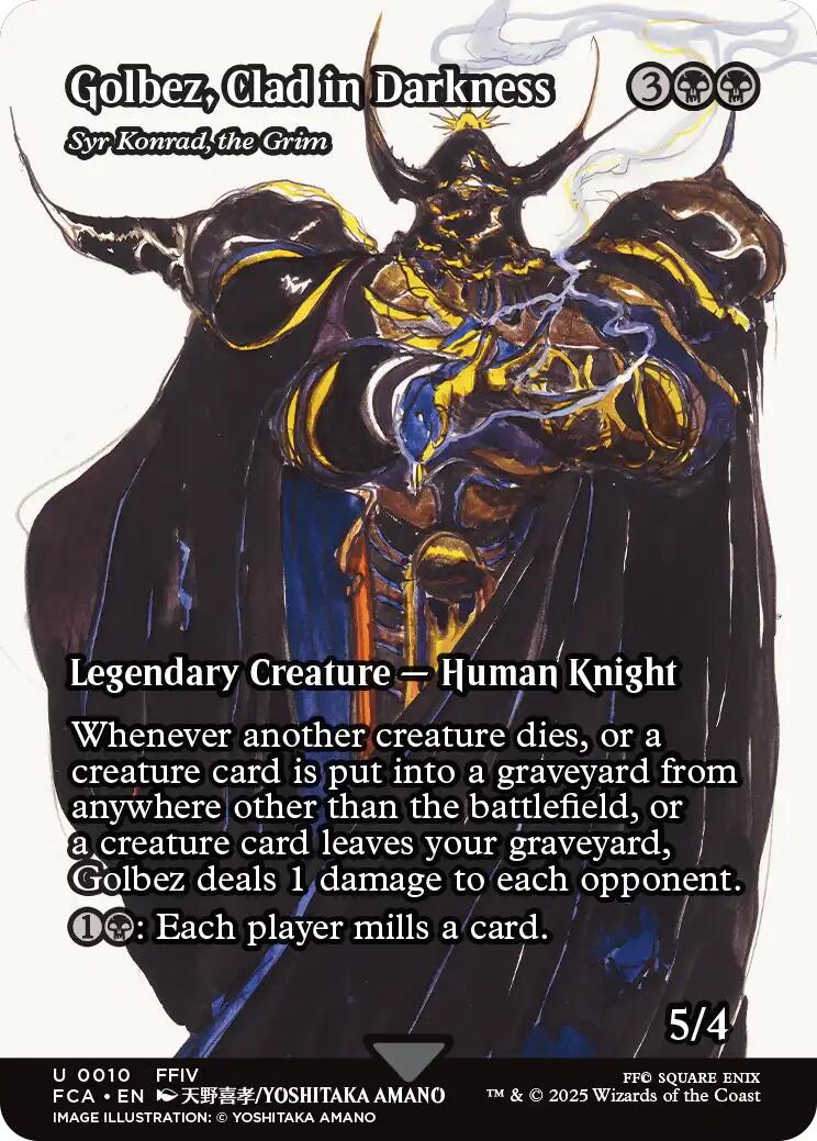 Golbez, Clad in Darkness - Syr Konrad, the Grim (Showcase) [FINAL FANTASY : Through the Ages] | Jomio and Rueliete's Cards and Comics
