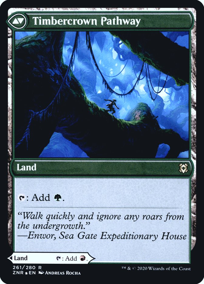 Cragcrown Pathway // Timbercrown Pathway [Zendikar Rising Prerelease Promos] | Jomio and Rueliete's Cards and Comics