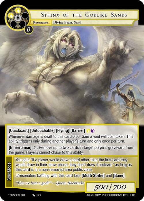 Sphinx of the Godlike Sands (TOP-009 SR) [Ten Oaths of Protopaterpolis' War] | Jomio and Rueliete's Cards and Comics