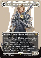 Dion, Bahamut's Dominant // Bahamut, Warden of Light (Borderless) (Surge Foil) [FINAL FANTASY] | Jomio and Rueliete's Cards and Comics