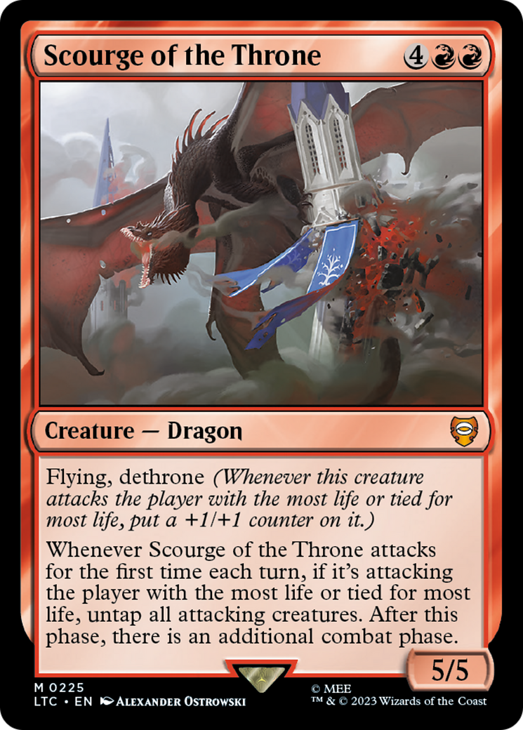 Scourge of the Throne [The Lord of the Rings: Tales of Middle-Earth Commander] | Jomio and Rueliete's Cards and Comics