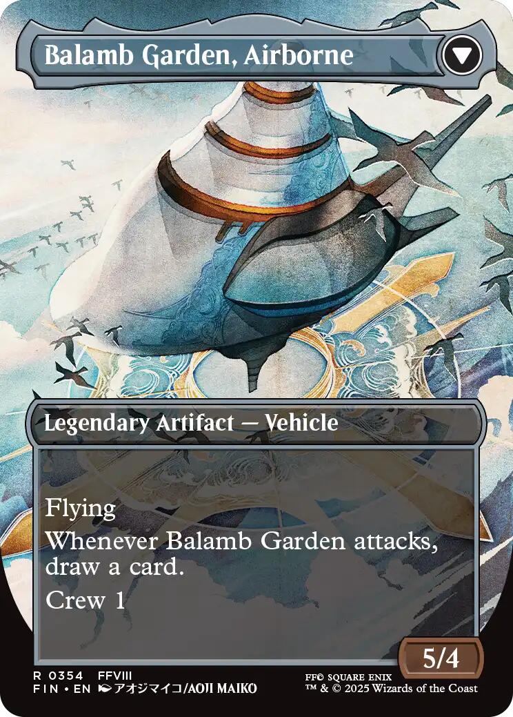 Balamb Garden, SeeD Academy // Balamb Garden, Airborne (Borderless) [FINAL FANTASY] | Jomio and Rueliete's Cards and Comics