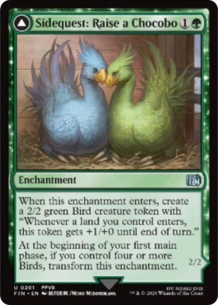 Sidequest: Raise a Chocobo [FINAL FANTASY] | Jomio and Rueliete's Cards and Comics