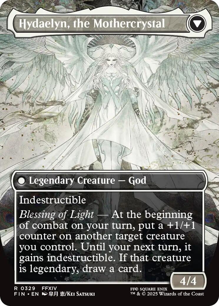 Venat, Heart of Hydaelyn // Hydaelyn, the Mothercrystal (Borderless) [FINAL FANTASY] | Jomio and Rueliete's Cards and Comics