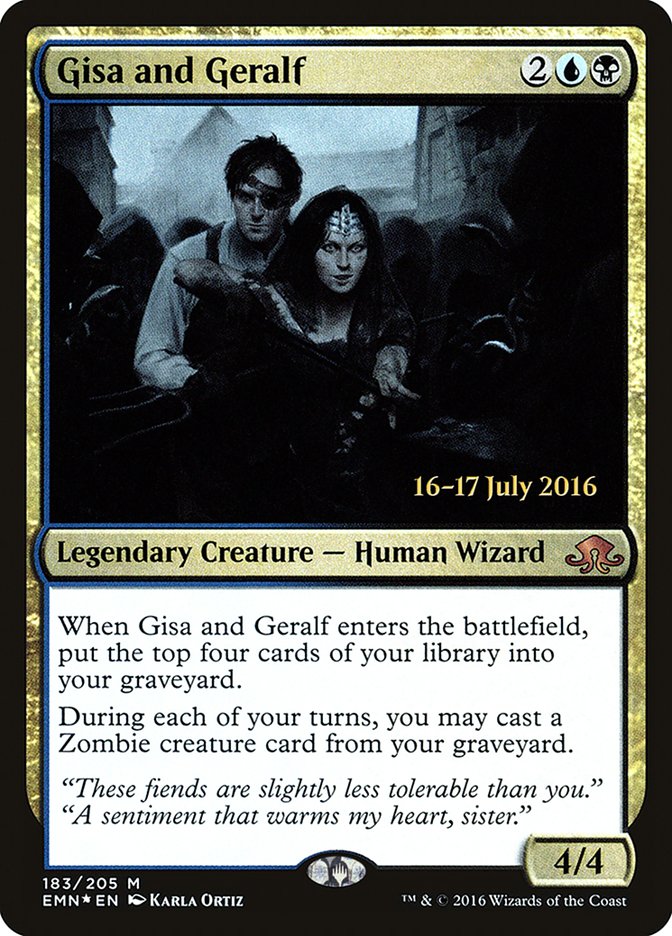 Gisa and Geralf [Eldritch Moon Prerelease Promos] | Jomio and Rueliete's Cards and Comics
