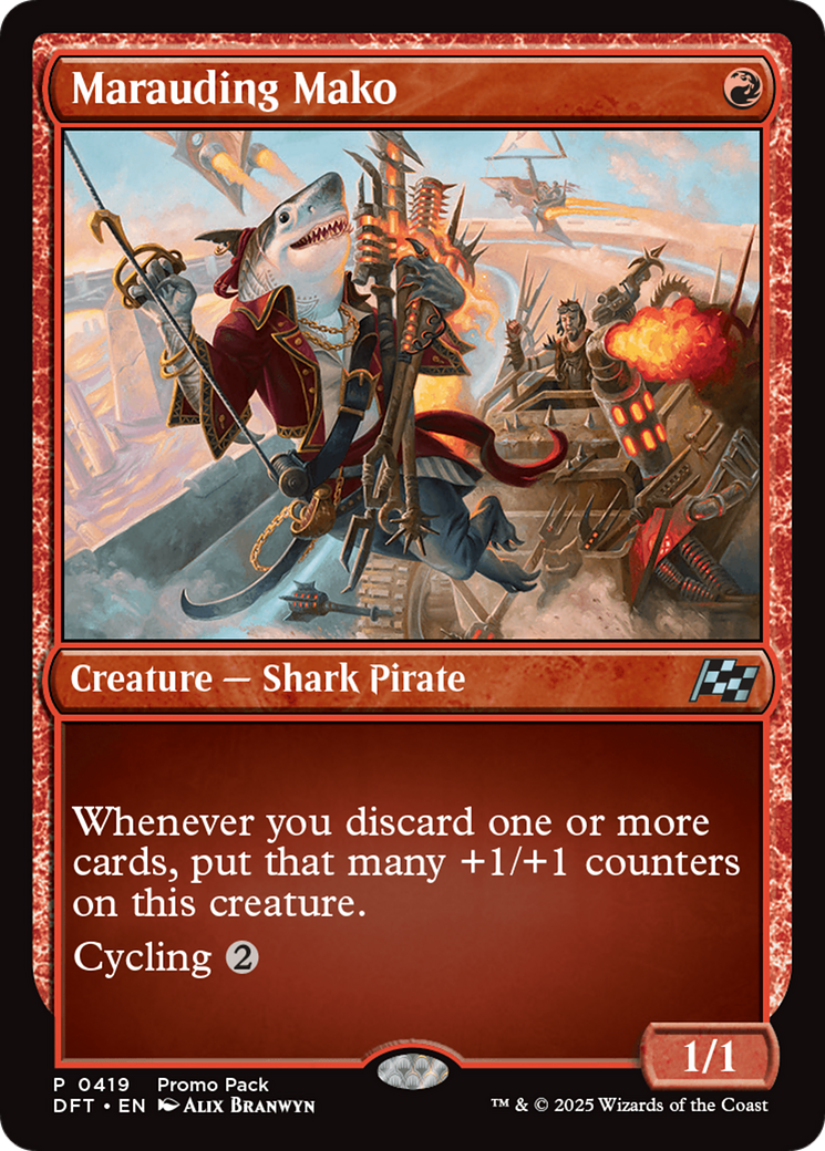 Marauding Mako (Promo Pack) [Aetherdrift Promos] | Jomio and Rueliete's Cards and Comics