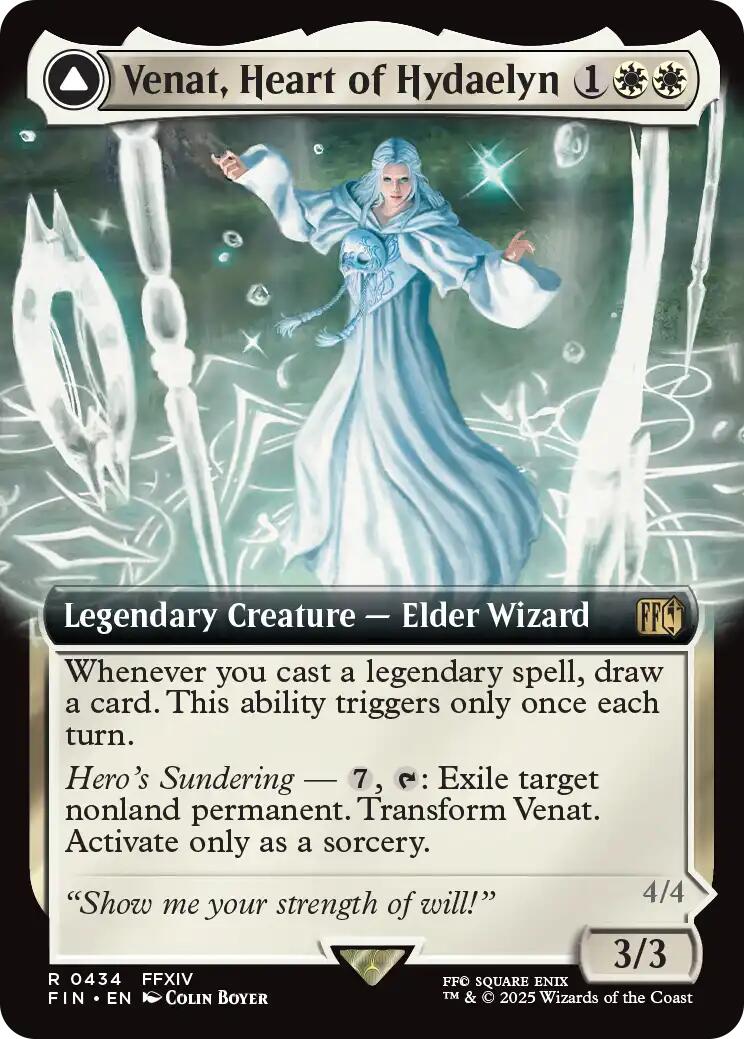 Venat, Heart of Hydaelyn // Hydaelyn, the Mothercrystal (Extended Art) [FINAL FANTASY] | Jomio and Rueliete's Cards and Comics