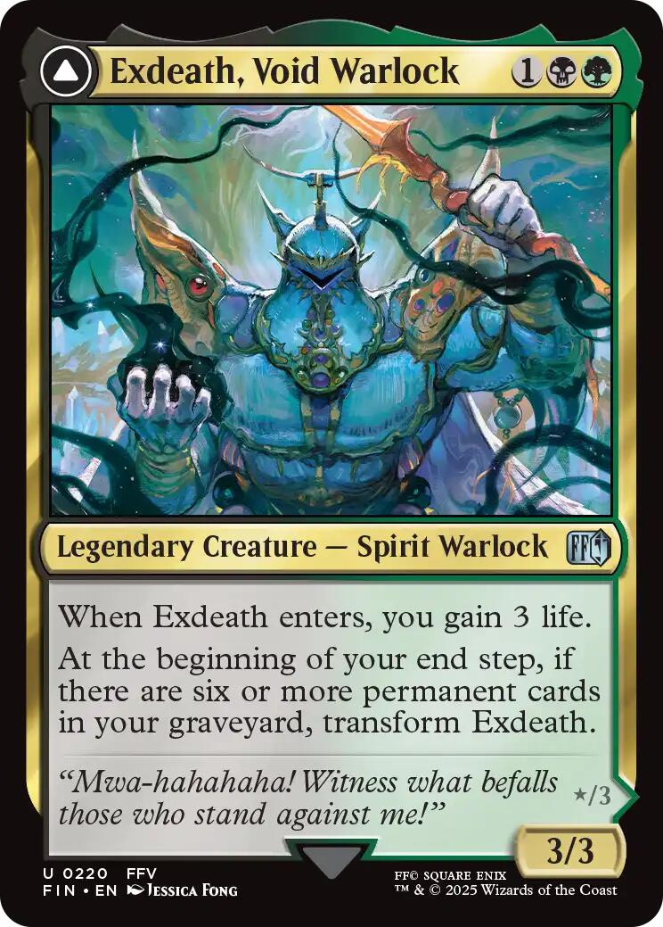 Exdeath, Void Warlock // Neo Exdeath, Dimension's End [FINAL FANTASY] | Jomio and Rueliete's Cards and Comics