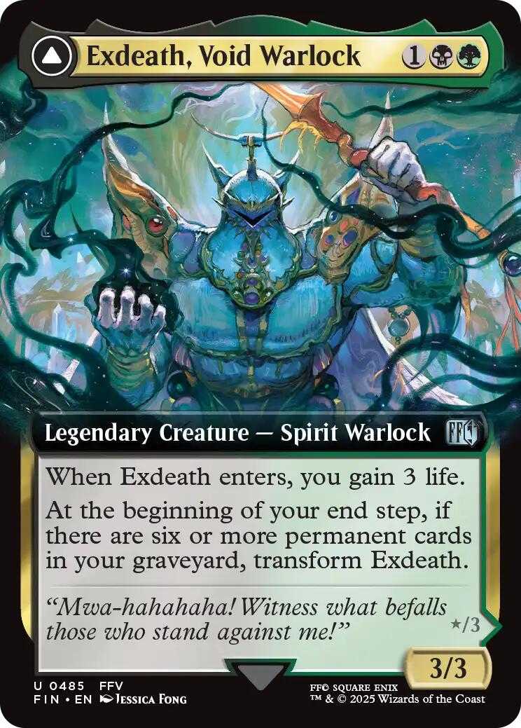 Exdeath, Void Warlock // Neo Exdeath, Dimension's End (Extended Art) [FINAL FANTASY] | Jomio and Rueliete's Cards and Comics