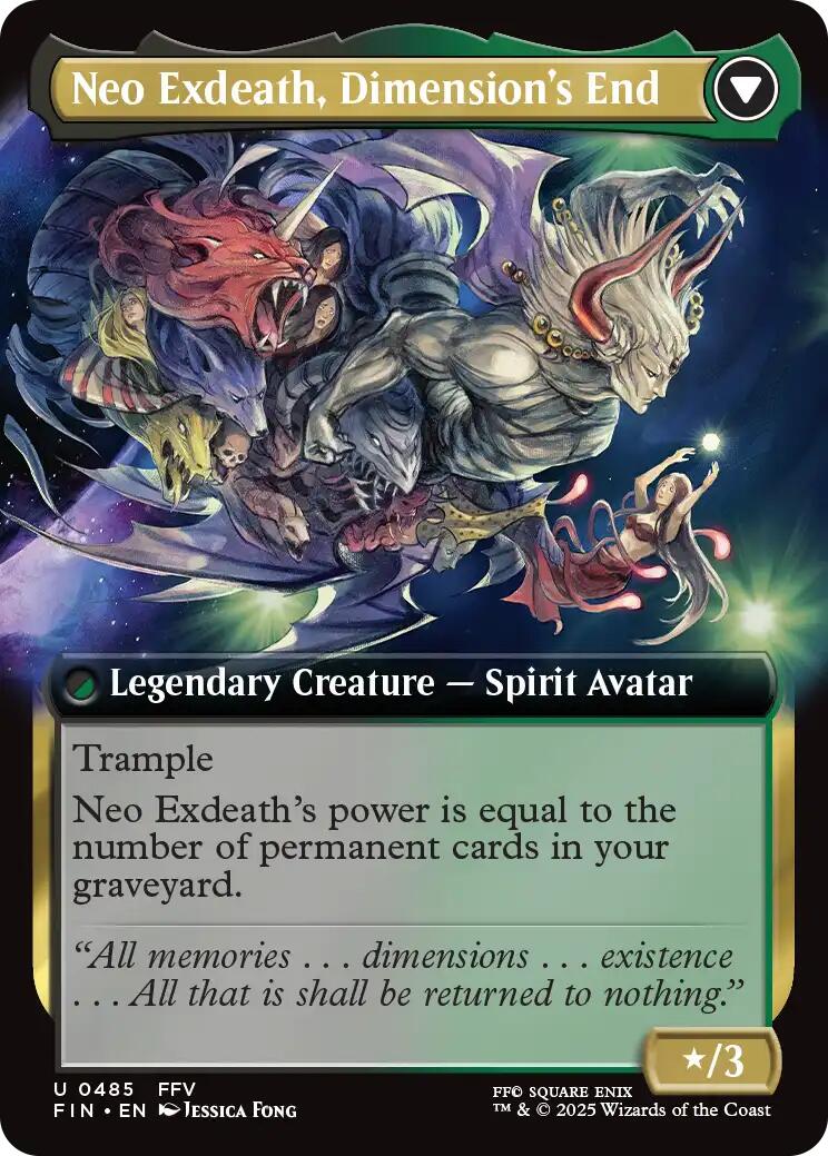 Exdeath, Void Warlock // Neo Exdeath, Dimension's End (Extended Art) [FINAL FANTASY] | Jomio and Rueliete's Cards and Comics