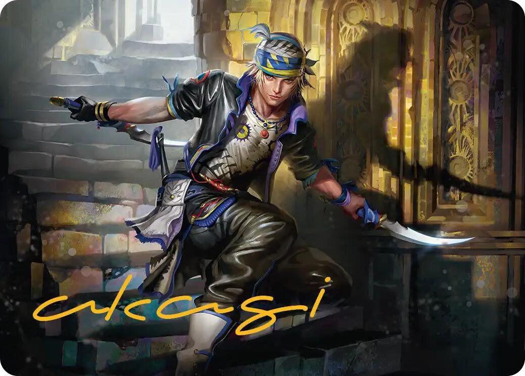 Locke Cole Art Card (Gold-Stamped Signature) [FINAL FANTASY Art Series] | Jomio and Rueliete's Cards and Comics