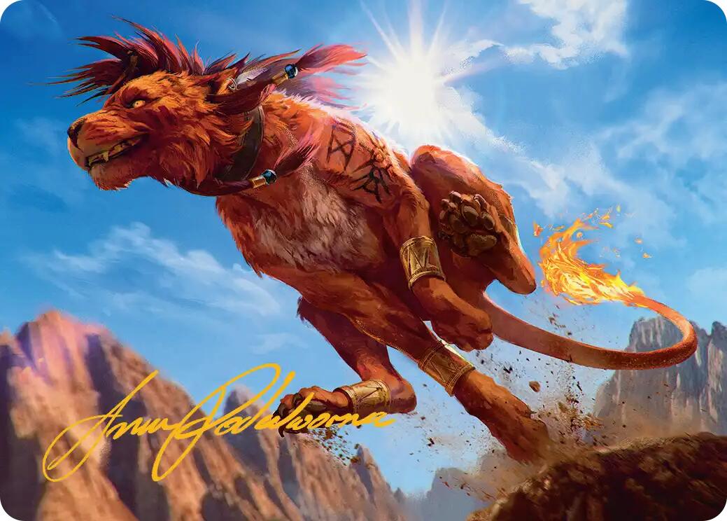 Red XIII, Proud Warrior Art Card (Gold-Stamped Signature) [FINAL FANTASY Art Series] | Jomio and Rueliete's Cards and Comics