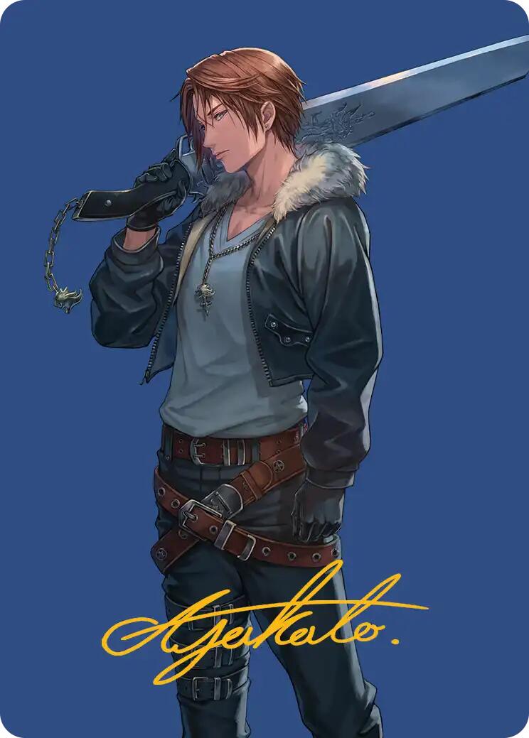 Squall, SeeD Mercenary Art Card (Gold-Stamped Signature) [FINAL FANTASY Art Series] | Jomio and Rueliete's Cards and Comics