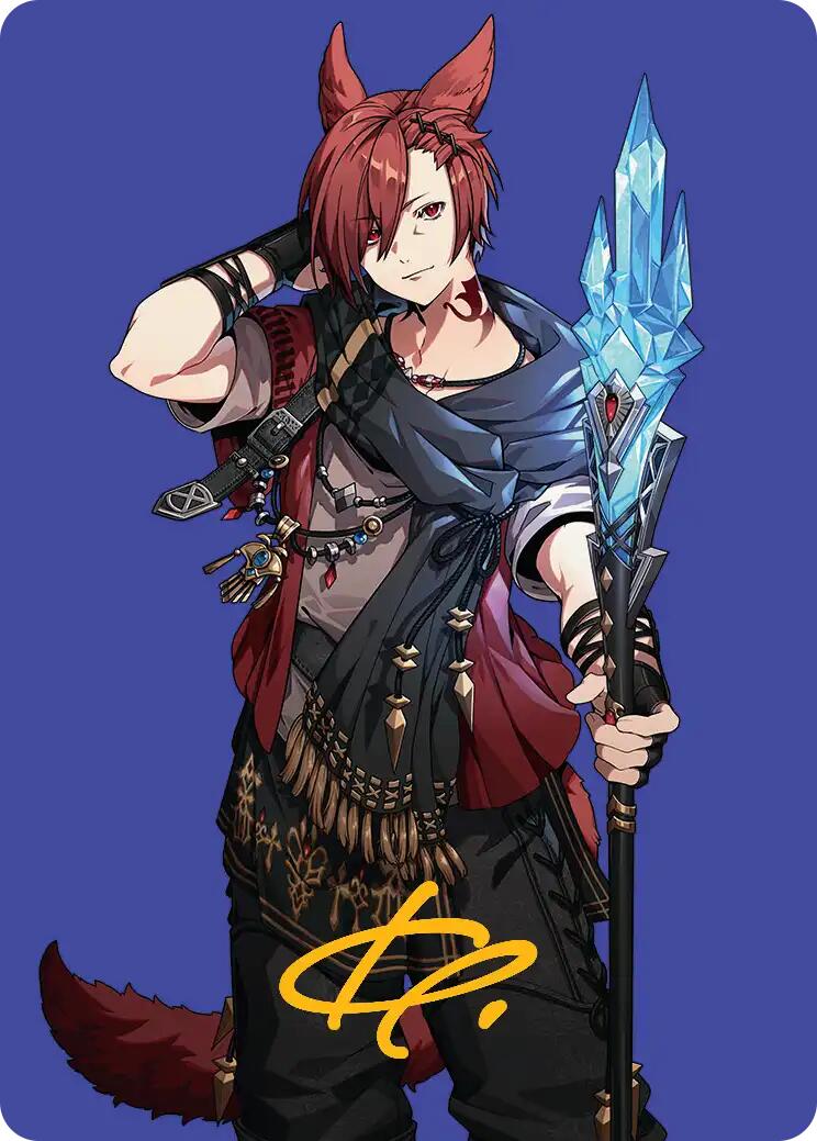 G'raha Tia, Scion Reborn Art Card (51) (Gold-Stamped Signature) [FINAL FANTASY Art Series] | Jomio and Rueliete's Cards and Comics