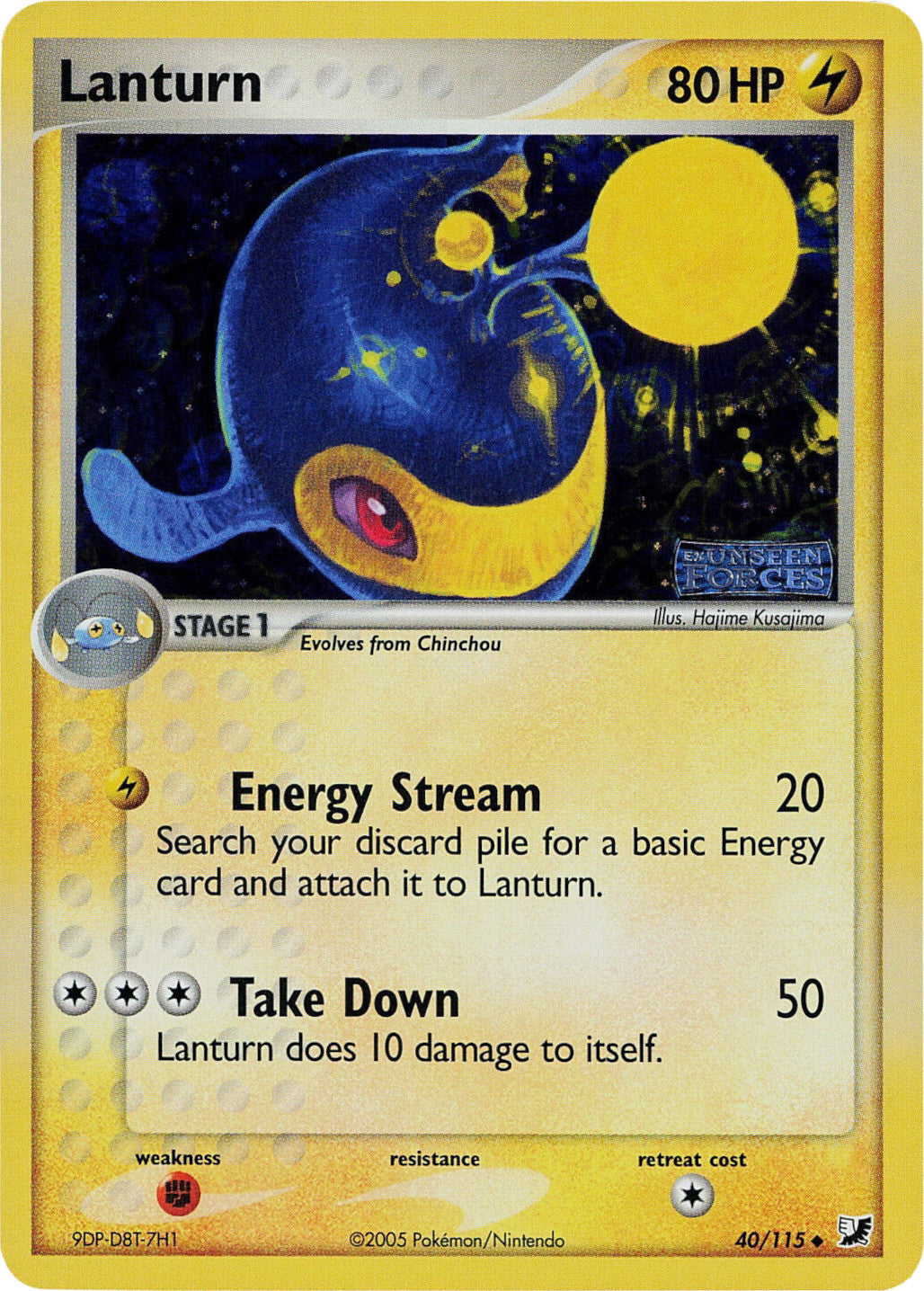 Lanturn (40/115) (Stamped) [EX: Unseen Forces] | Jomio and Rueliete's Cards and Comics