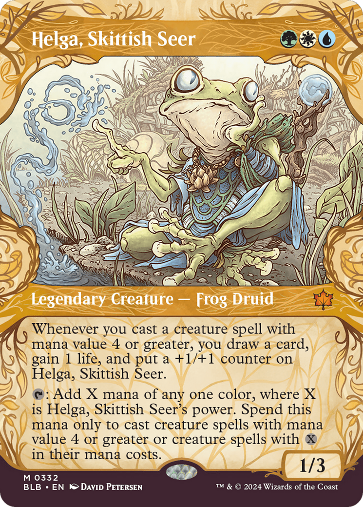 Helga, Skittish Seer (Showcase) [Bloomburrow] | Jomio and Rueliete's Cards and Comics