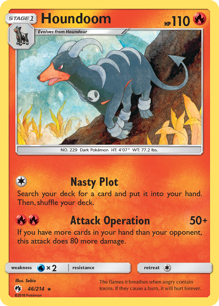 Houndoom (46/214) [Sun & Moon: Lost Thunder] | Jomio and Rueliete's Cards and Comics