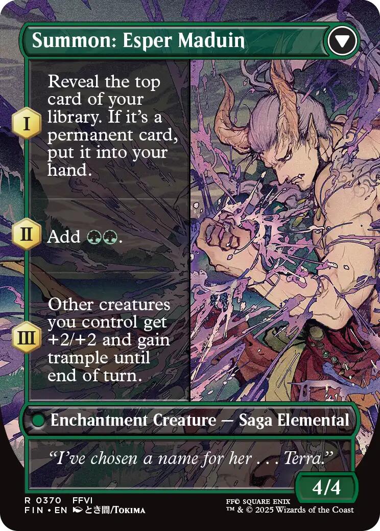 Esper Origins // Summon: Esper Maduin (Borderless) [FINAL FANTASY] | Jomio and Rueliete's Cards and Comics