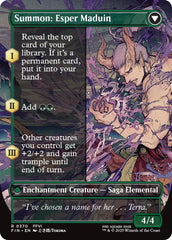 Esper Origins // Summon: Esper Maduin (Borderless) [FINAL FANTASY] | Jomio and Rueliete's Cards and Comics