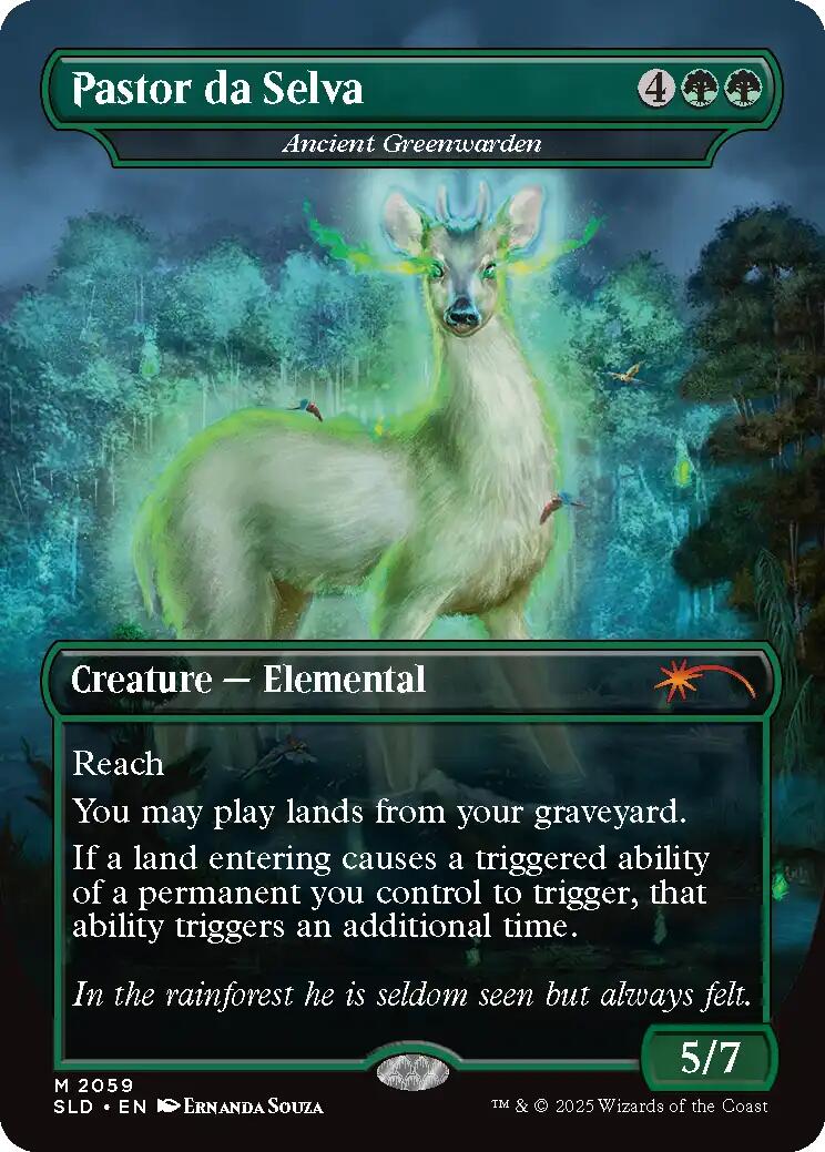 Pastor da Selva - Ancient Greenwarden [Secret Lair Drop Series] | Jomio and Rueliete's Cards and Comics