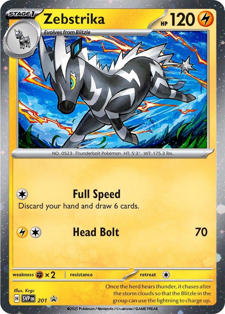 Zebstrika (201) (Cosmos Holo) [Scarlet & Violet: Black Star Promos] | Jomio and Rueliete's Cards and Comics
