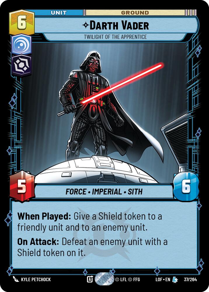Darth Vader - Twilight of the Apprentice (37/264) (37/264) [Legends of the Force] | Jomio and Rueliete's Cards and Comics