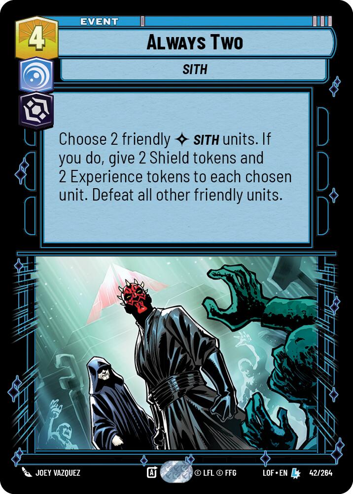 Always Two (42/264) (42/264) [Legends of the Force] | Jomio and Rueliete's Cards and Comics