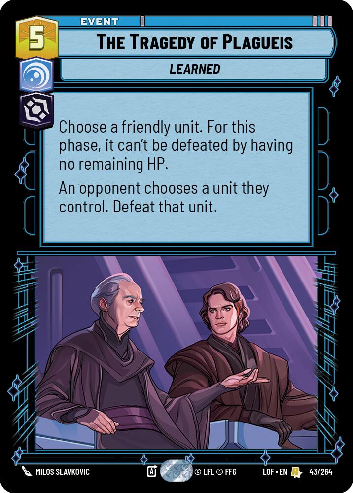 The Tragedy of Plagueis (43/264) (43/264) [Legends of the Force] | Jomio and Rueliete's Cards and Comics