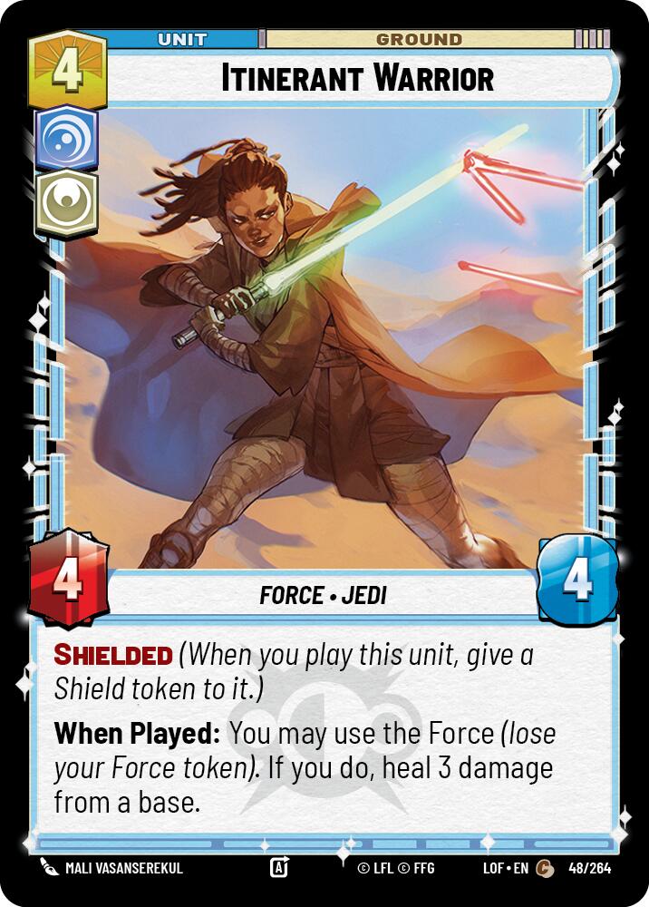 Itinerant Warrior (48/264) (48/264) [Legends of the Force] | Jomio and Rueliete's Cards and Comics