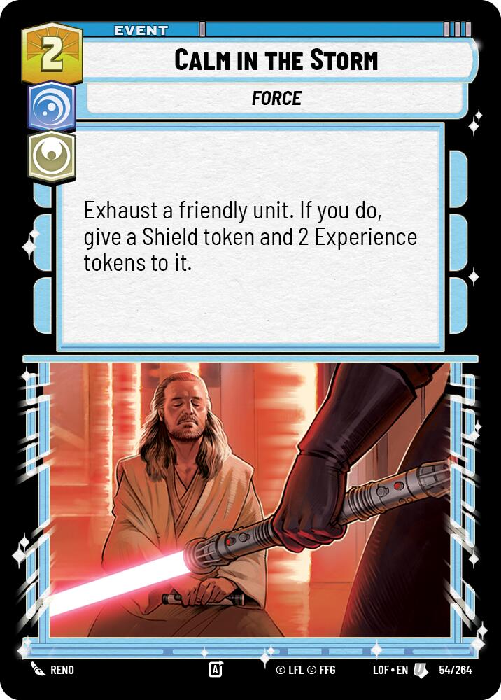 Calm in the Storm (54/264) (54/264) [Legends of the Force] | Jomio and Rueliete's Cards and Comics