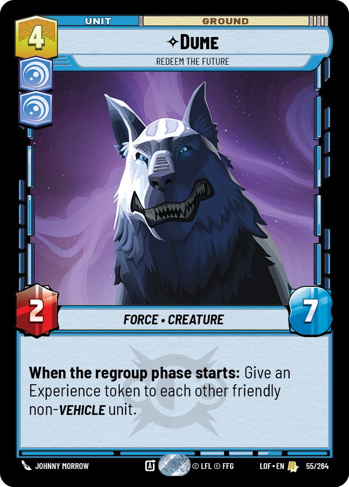 Dume - Redeem the Future (55/264) (55/264) [Legends of the Force] | Jomio and Rueliete's Cards and Comics