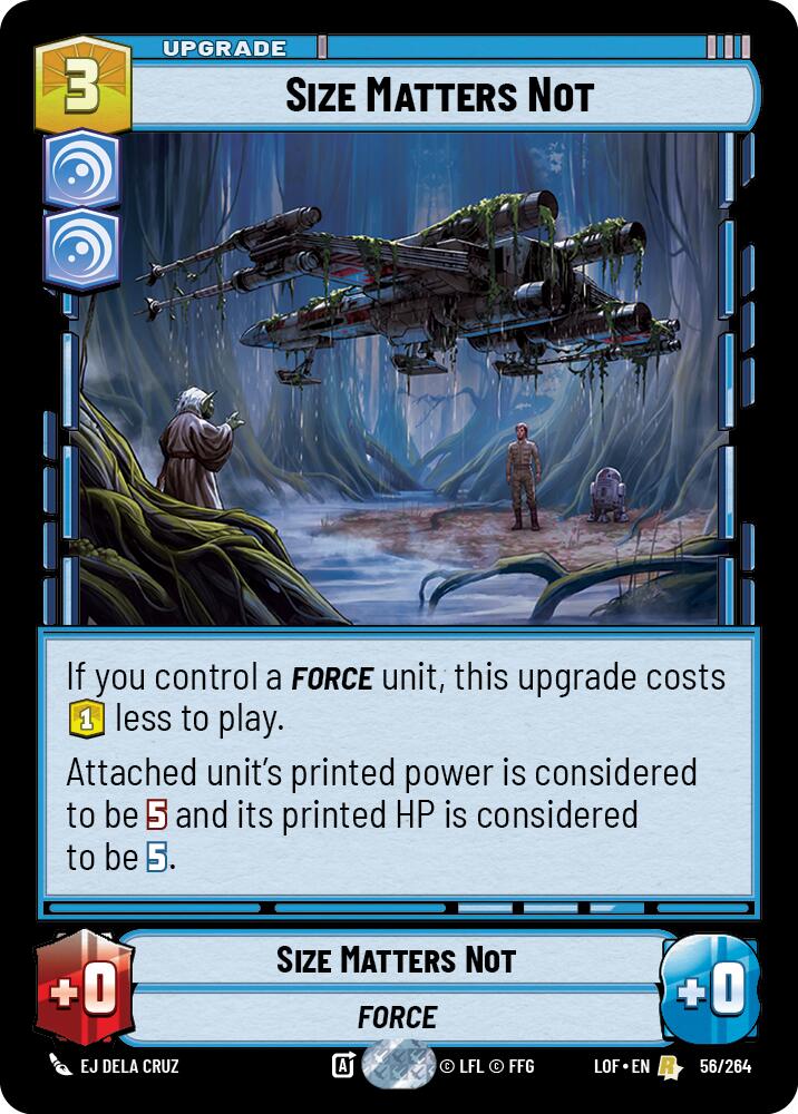 Size Matters Not (56/264) (56/264) [Legends of the Force] | Jomio and Rueliete's Cards and Comics