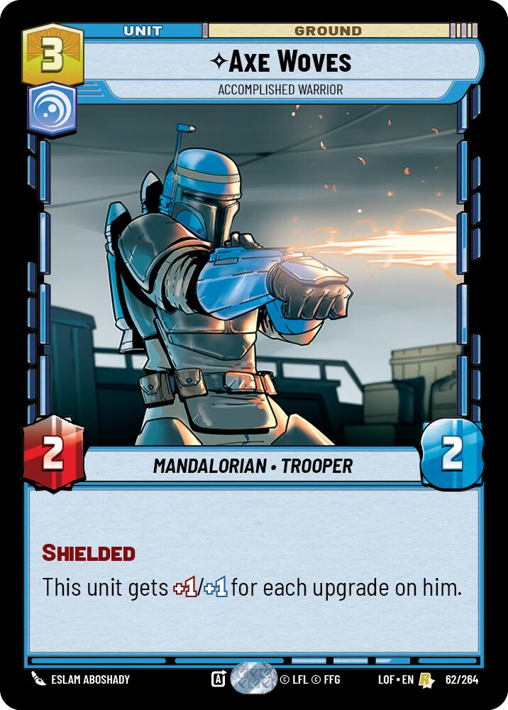 Axe Woves - Accomplished Warrior (62/264) (62/264) [Legends of the Force] | Jomio and Rueliete's Cards and Comics