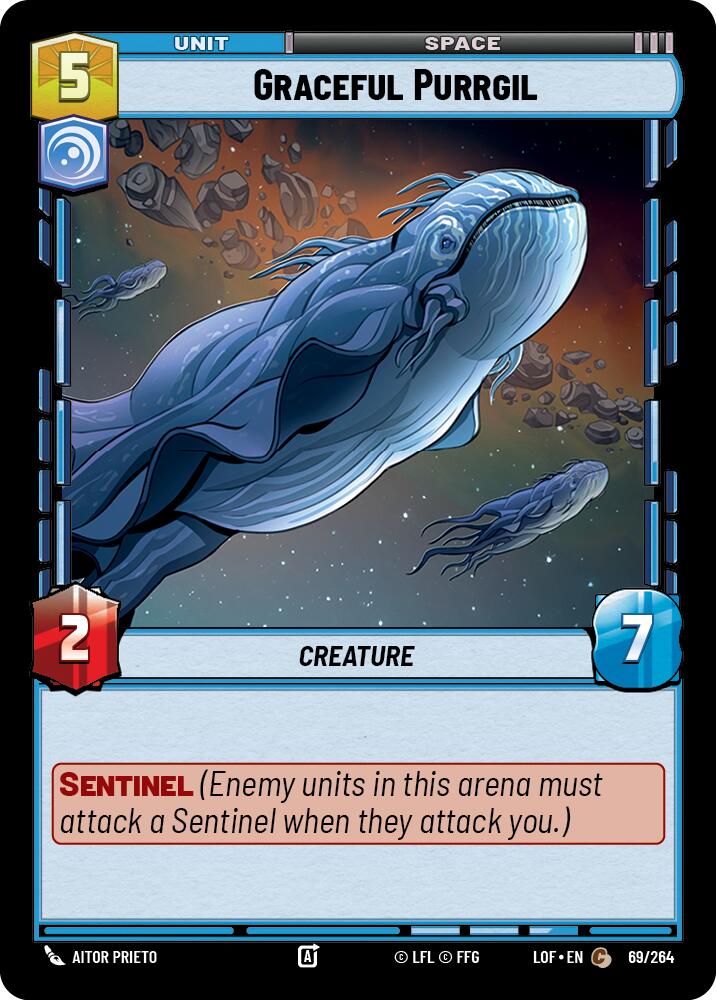 Graceful Purrgil (69/264) (69/264) [Legends of the Force] | Jomio and Rueliete's Cards and Comics