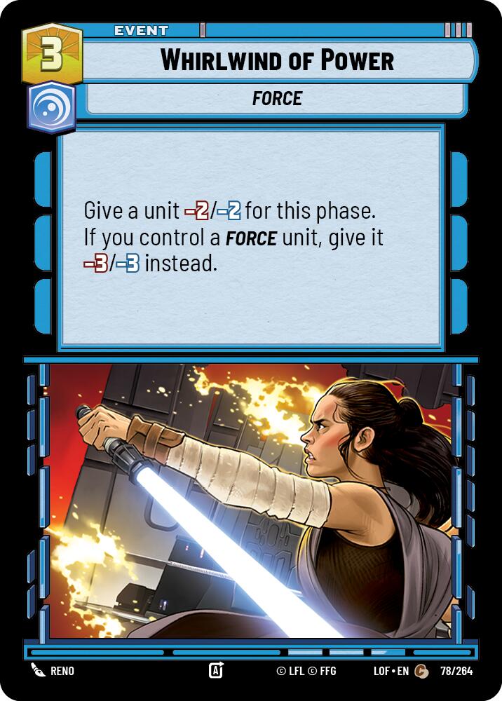 Whirlwind of Power (78/264) (78/264) [Legends of the Force] | Jomio and Rueliete's Cards and Comics