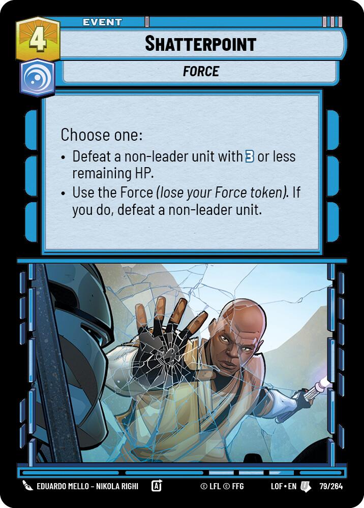Shatterpoint (79/264) (79/264) [Legends of the Force] | Jomio and Rueliete's Cards and Comics