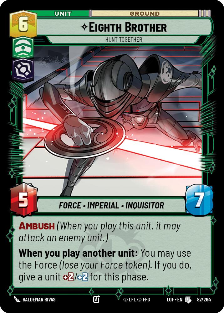Eighth Brother - Hunt Together (87/264) (87/264) [Legends of the Force] | Jomio and Rueliete's Cards and Comics