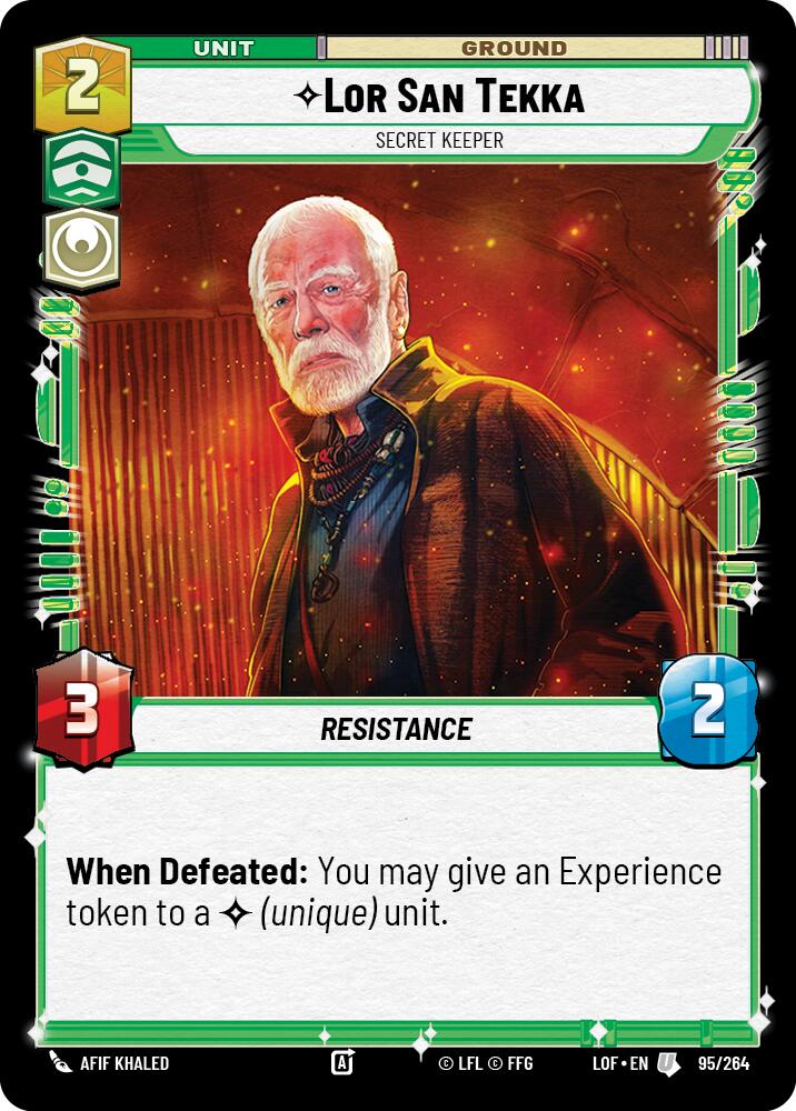 Lor San Tekka - Secret Keeper (95/264) (95/264) [Legends of the Force] | Jomio and Rueliete's Cards and Comics