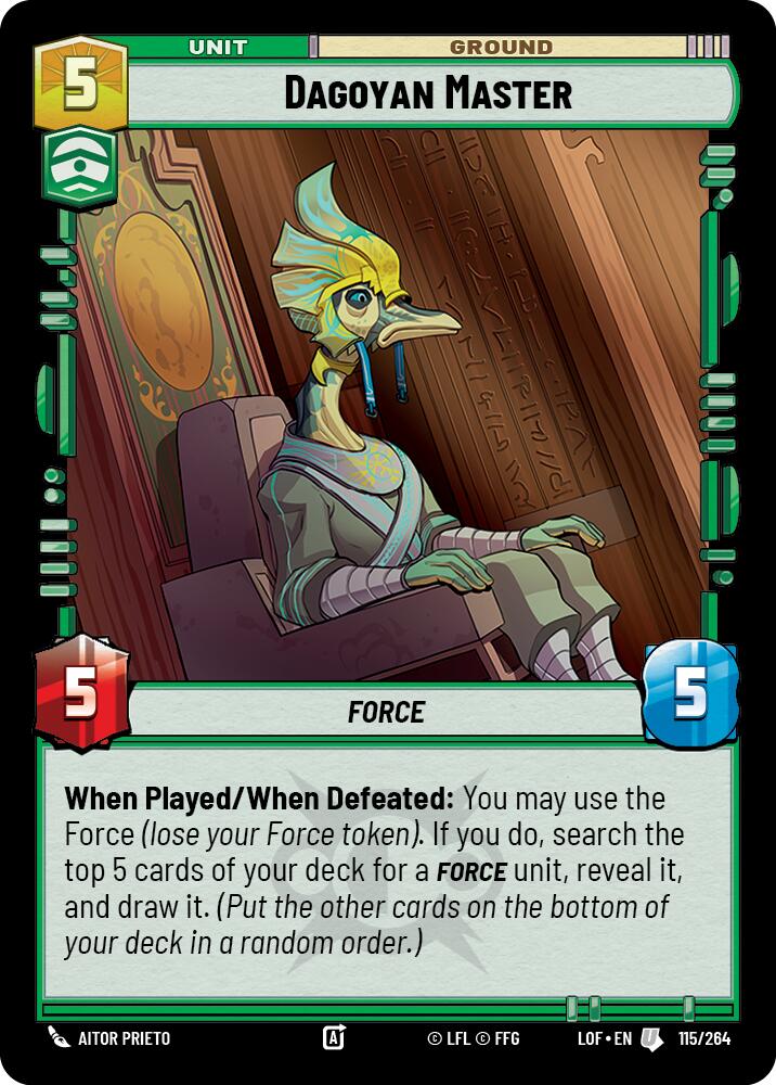 Dagoyan Master (115/264) (115/264) [Legends of the Force] | Jomio and Rueliete's Cards and Comics
