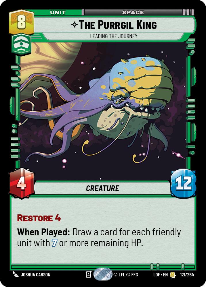 The Purrgil King - Leading The Journey (121/264) (121/264) [Legends of the Force] | Jomio and Rueliete's Cards and Comics