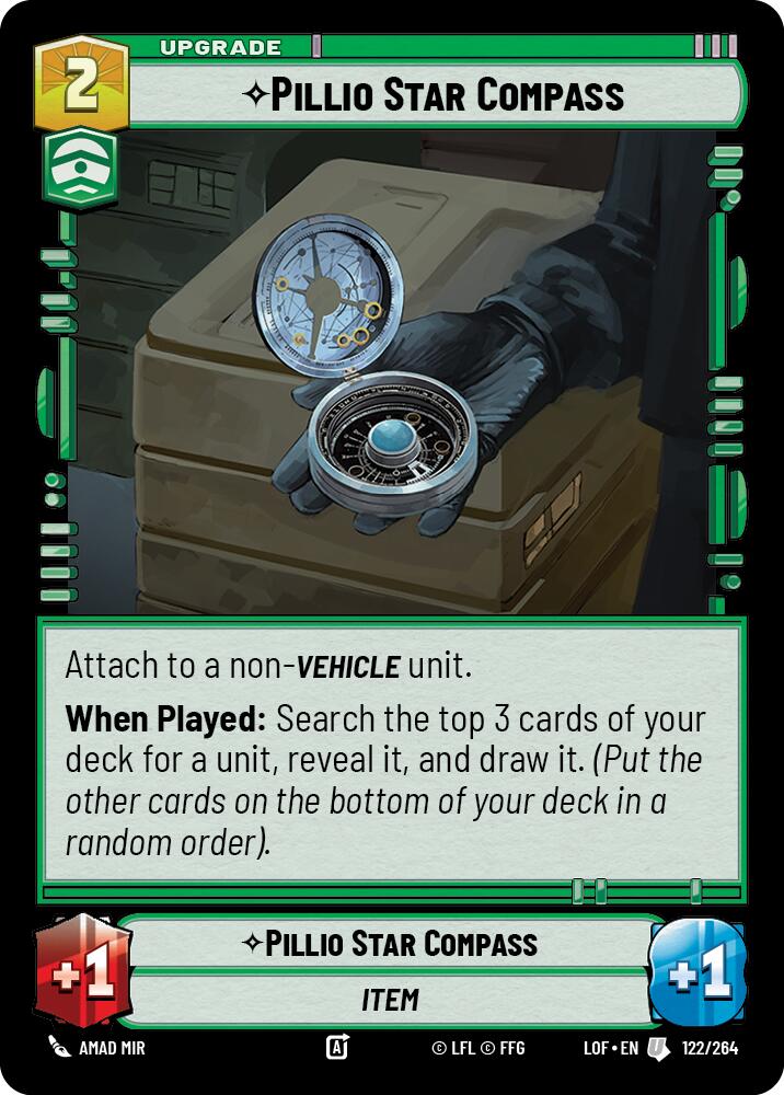 Pillio Star Compass (122/264) (122/264) [Legends of the Force] | Jomio and Rueliete's Cards and Comics