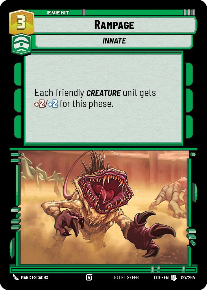 Rampage (127/264) (127/264) [Legends of the Force] | Jomio and Rueliete's Cards and Comics