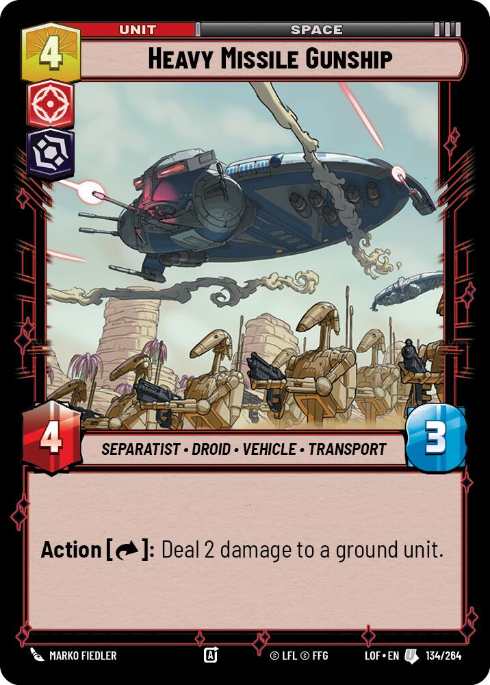 Heavy Missile Gunship (134/264) (134/264) [Legends of the Force] | Jomio and Rueliete's Cards and Comics