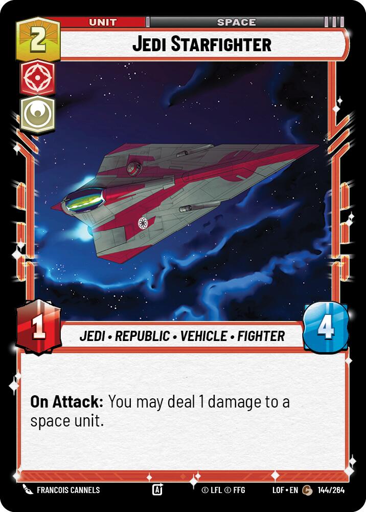 Jedi Starfighter (144/264) (144/264) [Legends of the Force] | Jomio and Rueliete's Cards and Comics