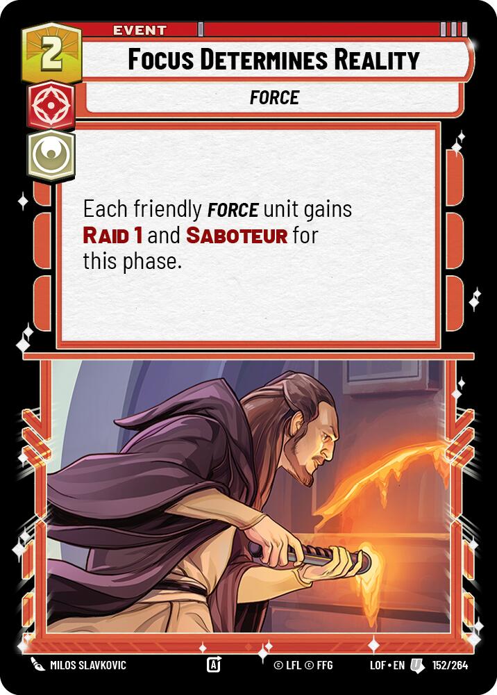 Focus Determines Reality (152/264) (152/264) [Legends of the Force] | Jomio and Rueliete's Cards and Comics