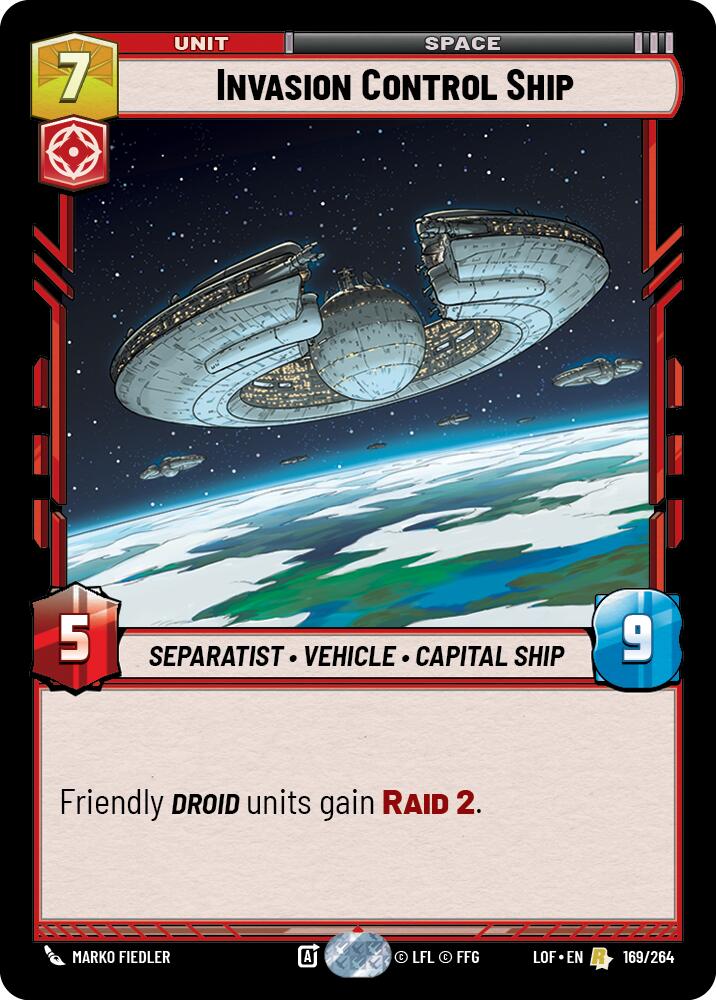 Invasion Control Ship (169/264) (169/264) [Legends of the Force] | Jomio and Rueliete's Cards and Comics