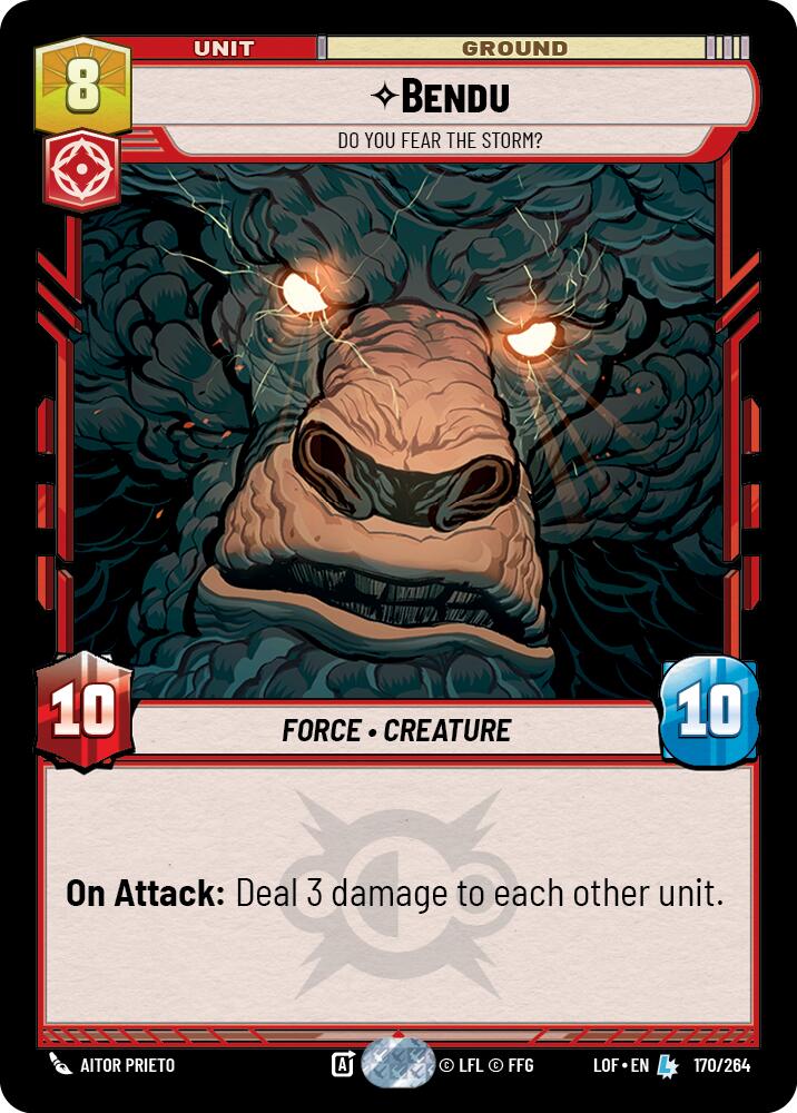 Bendu - Do You Fear the Storm? (170/264) (170/264) [Legends of the Force] | Jomio and Rueliete's Cards and Comics