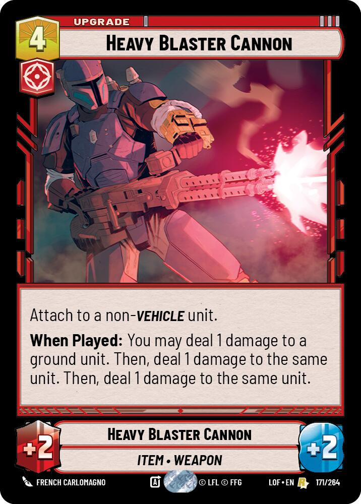 Heavy Blaster Cannon (171/264) (171/264) [Legends of the Force] | Jomio and Rueliete's Cards and Comics