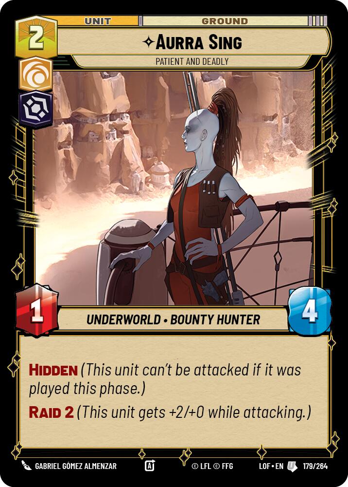 Aurra Sing - Patient and Deadly (179/264) (179/264) [Legends of the Force] | Jomio and Rueliete's Cards and Comics